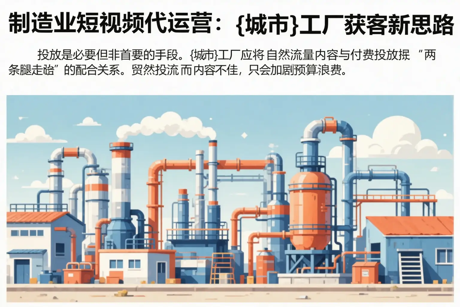 制造业短视频代运营:青河工厂获客新思路